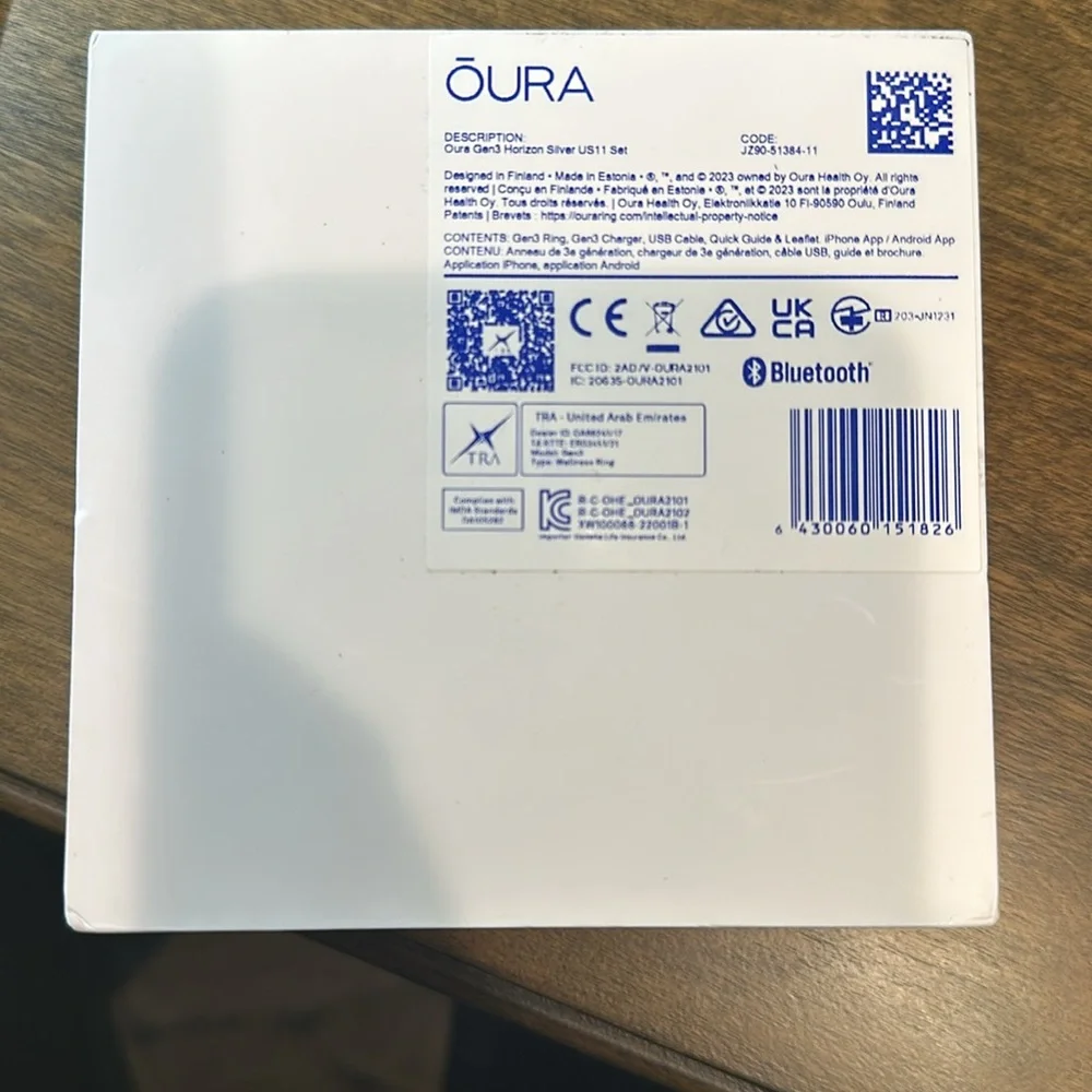 ŌURA Horizon Silver Ring - SZ 11
